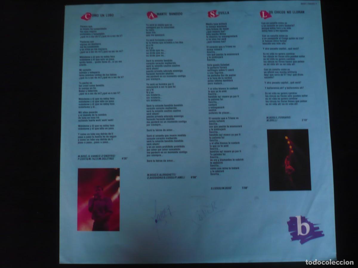 Discos de vinilo: miguel bose directo 90 - doble lp - como nuevo - Foto 5