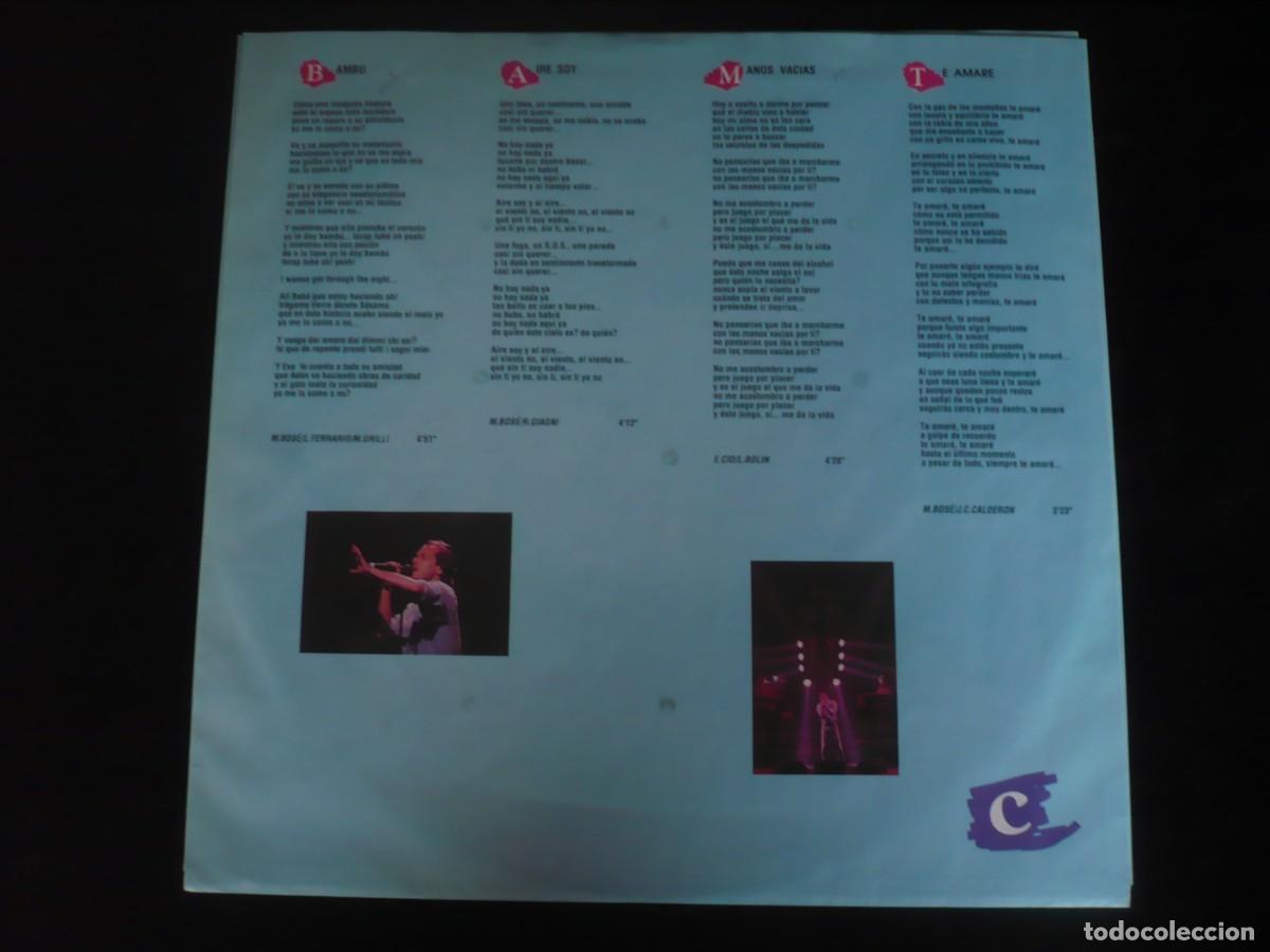 Discos de vinilo: miguel bose directo 90 - doble lp - como nuevo - Foto 6