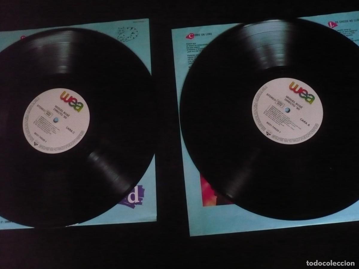 Discos de vinilo: miguel bose directo 90 - doble lp - como nuevo - Foto 8