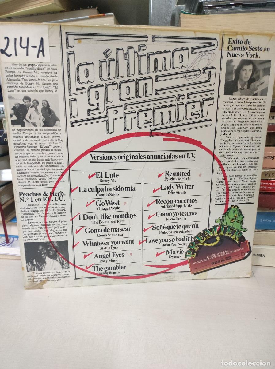 Discos de vinilo: La &Uacute;ltima Gran Premier - Foto 1