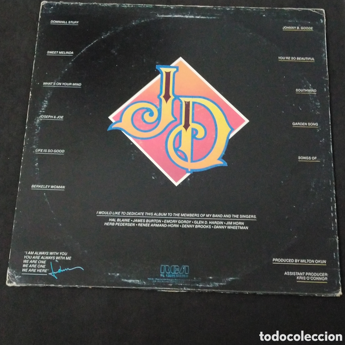 Discos de vinilo: JOHN DENVER - JD - LP - 1979 - FUNDA INTERIOR CON LETRAS - Foto 2