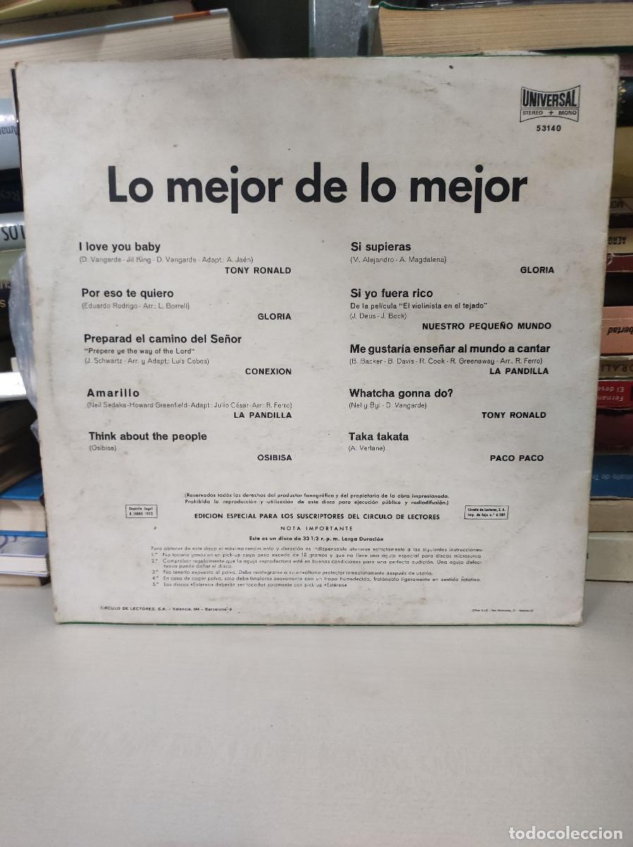 Discos de vinilo: Lo Mejor De Lo Mejor - Foto 2