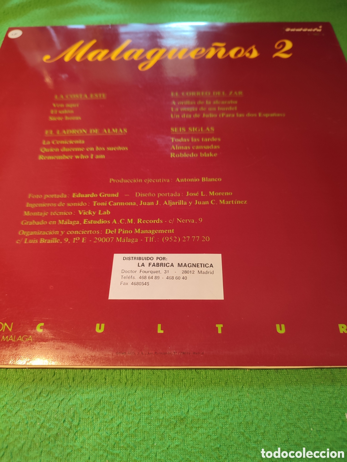 Discos de vinilo: Malague&ntilde;os 2 - Con 4 grupos de M&aacute;laga - Foto 2