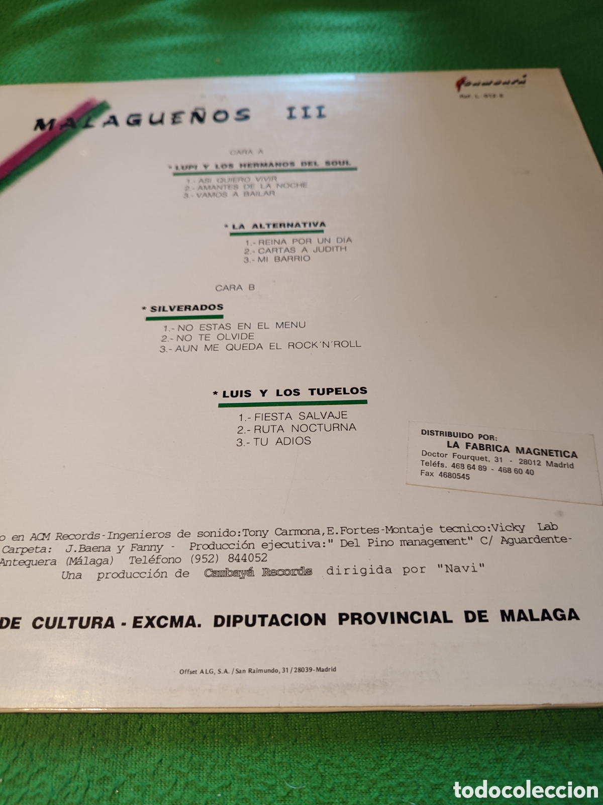 Discos de vinilo: Malague&ntilde;os III - Con cuatro de M&aacute;laga - Foto 2