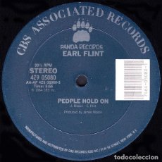 Discos de vinilo: EARL FLINT – PEOPLE HOLD ON-USA-1984-MAXI SINGLE