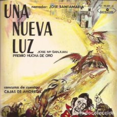 Discos de vinilo: SINGLE UNA NUEVA LUZ JULIA GUITIERREZ CABA MANUEL DICENTA JULITA MARTINEZ GATEFOLD 2 SINGLES