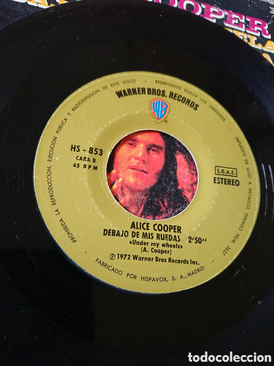 Discos de vinilo: Alice Cooper - Se acab&oacute; la escuela - Foto 4