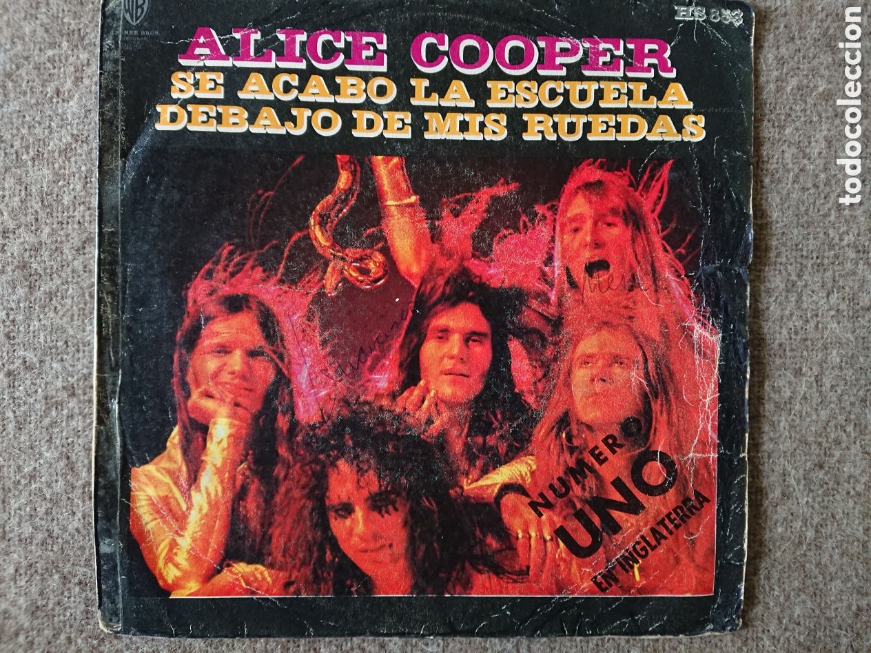 Discos de vinilo: Alice Cooper - Se acab&oacute; la escuela - Foto 1