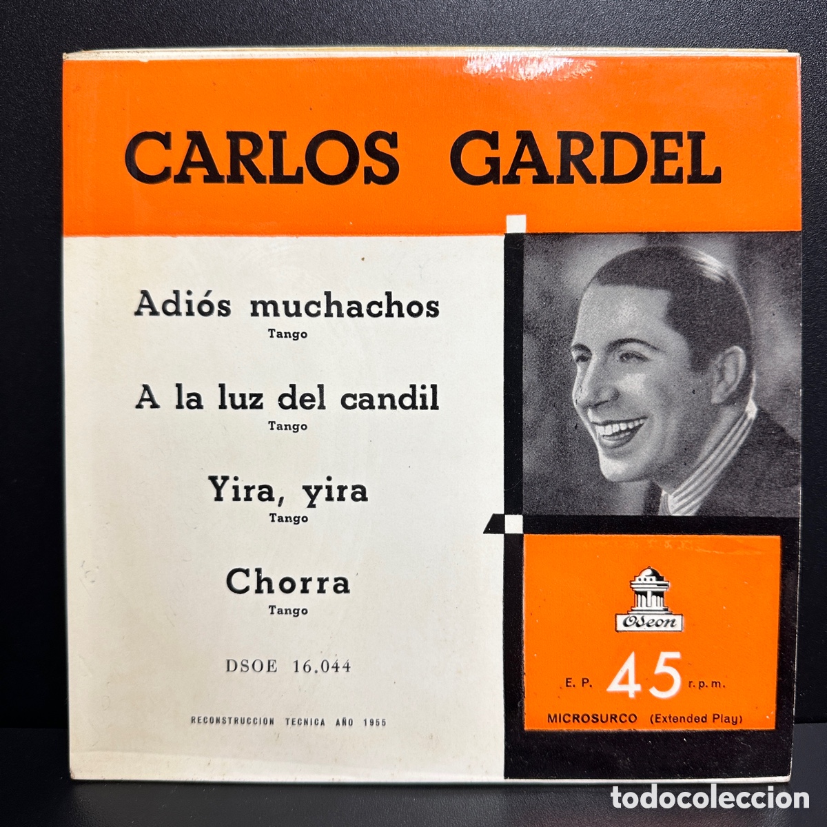 Discos de vinilo: Carlos Gardel - Adi&oacute;s Muchachos (7&rdquo;, EP, Comp) - Foto 1