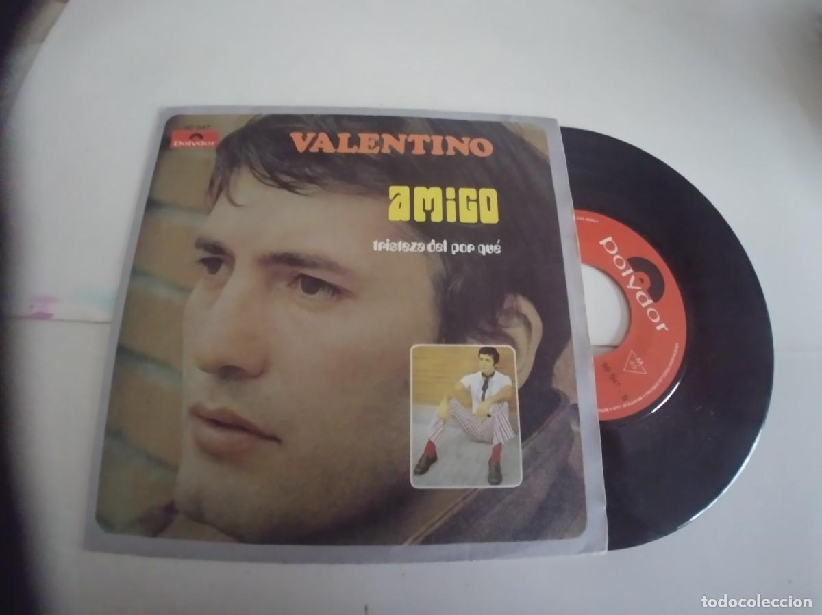 Discos de vinilo: VALENTINO-SINGLE AMIGO - Foto 1