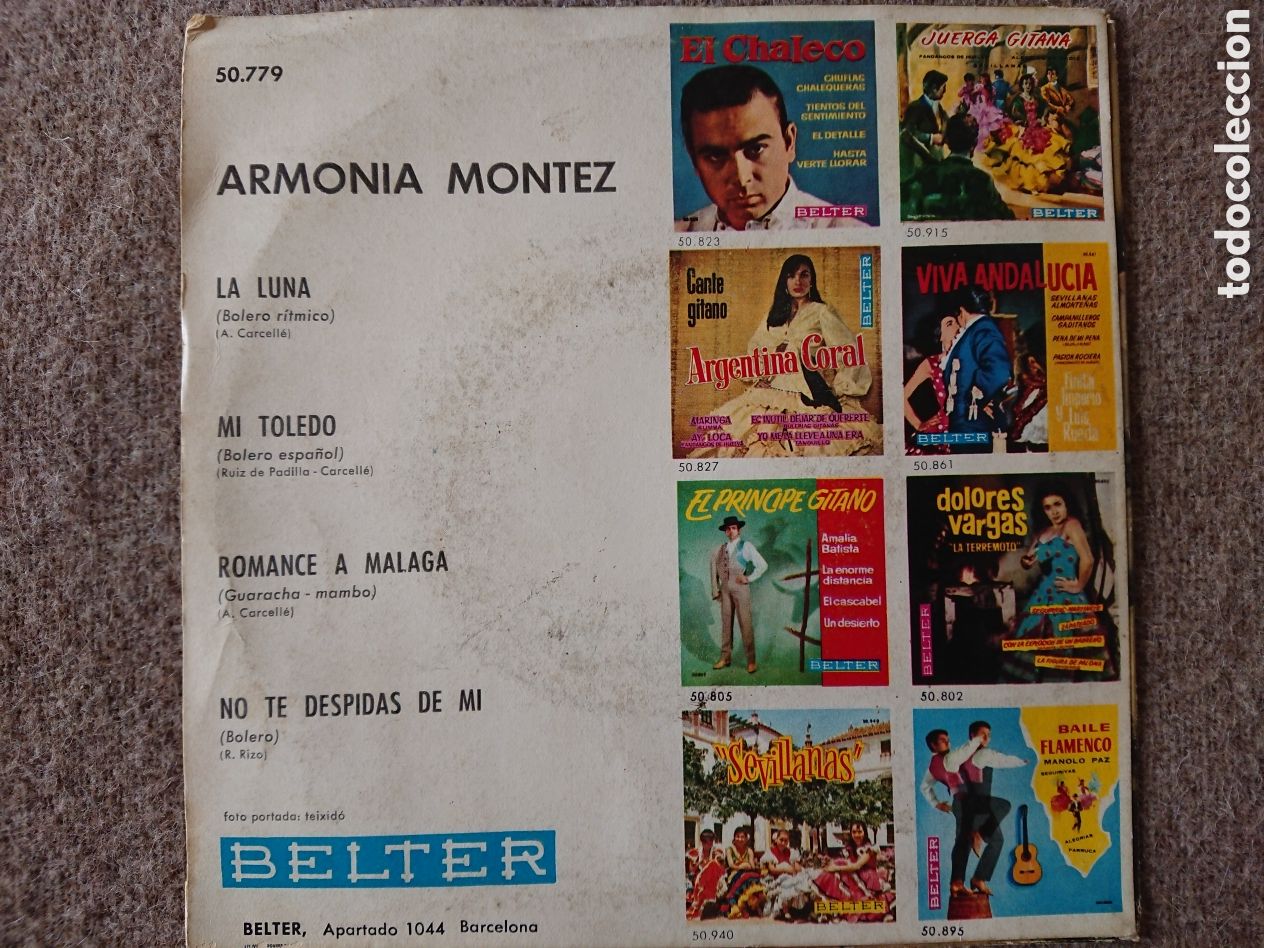 Discos de vinilo: Armon&iacute;a Montez - La Luna - Foto 2