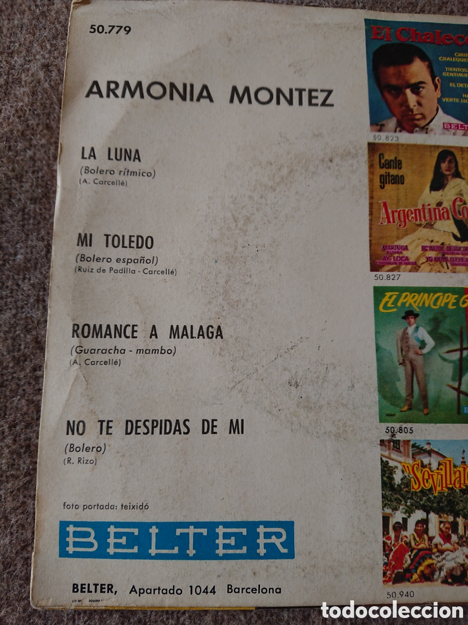 Discos de vinilo: Armon&iacute;a Montez - La Luna - Foto 3