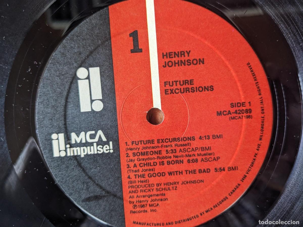 Discos de vinilo: L20 HENRY JOHNSON - FUTURE EXCURSIONS - 1987 LP VINILO - Foto 3