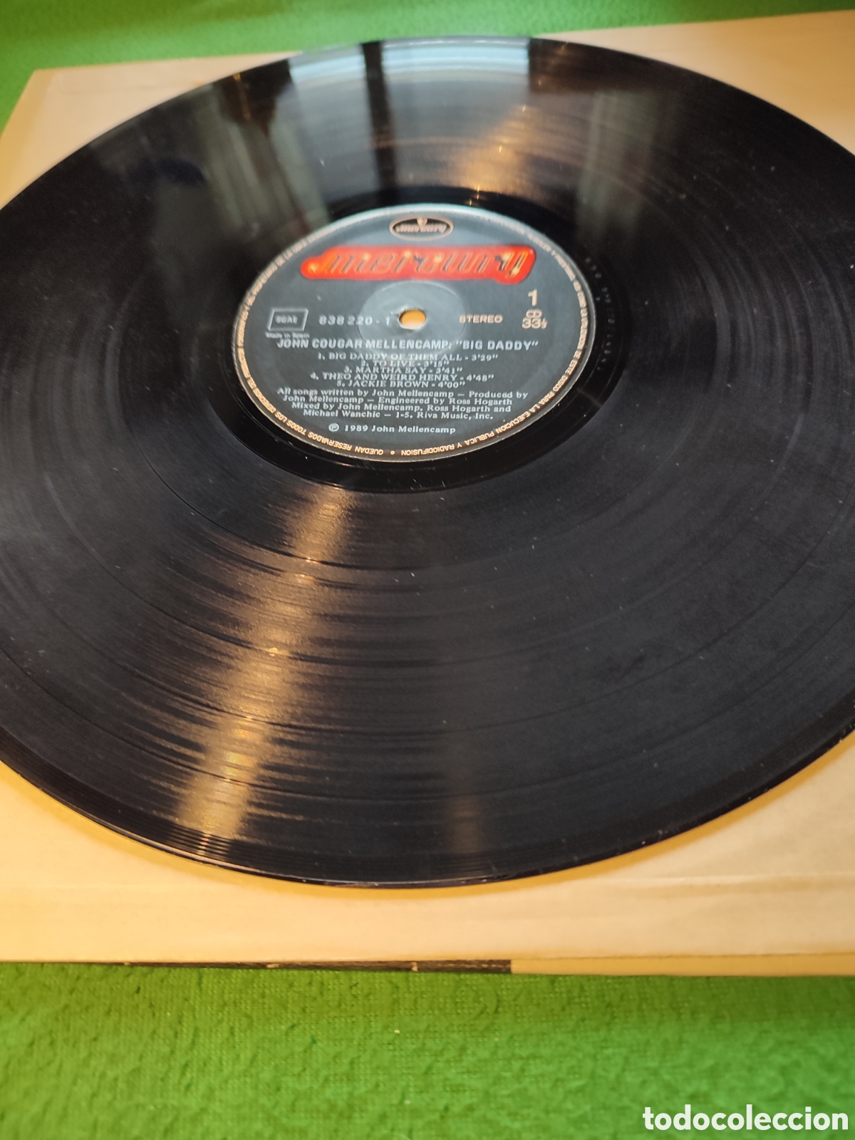 Discos de vinilo: John Cougar Mellencamp - Big Daddy - Foto 3