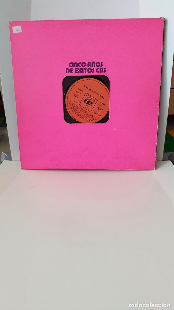 Discos de vinilo: Cinco a&ntilde;os de &eacute;xitos CBS,3 lps - Foto 1