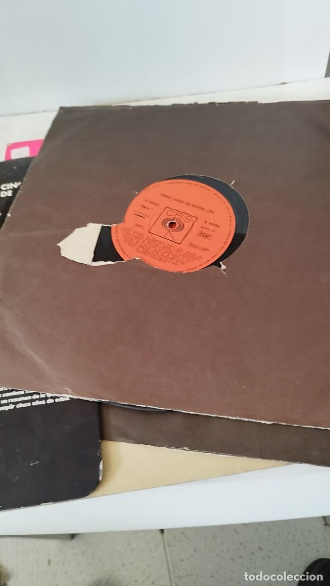 Discos de vinilo: Cinco a&ntilde;os de &eacute;xitos CBS,3 lps - Foto 5