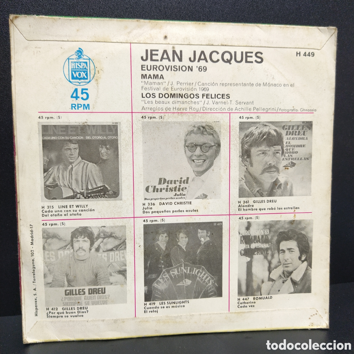 Discos de vinilo: Jean Jacques - Mama (7&rdquo;, Single) - Foto 2