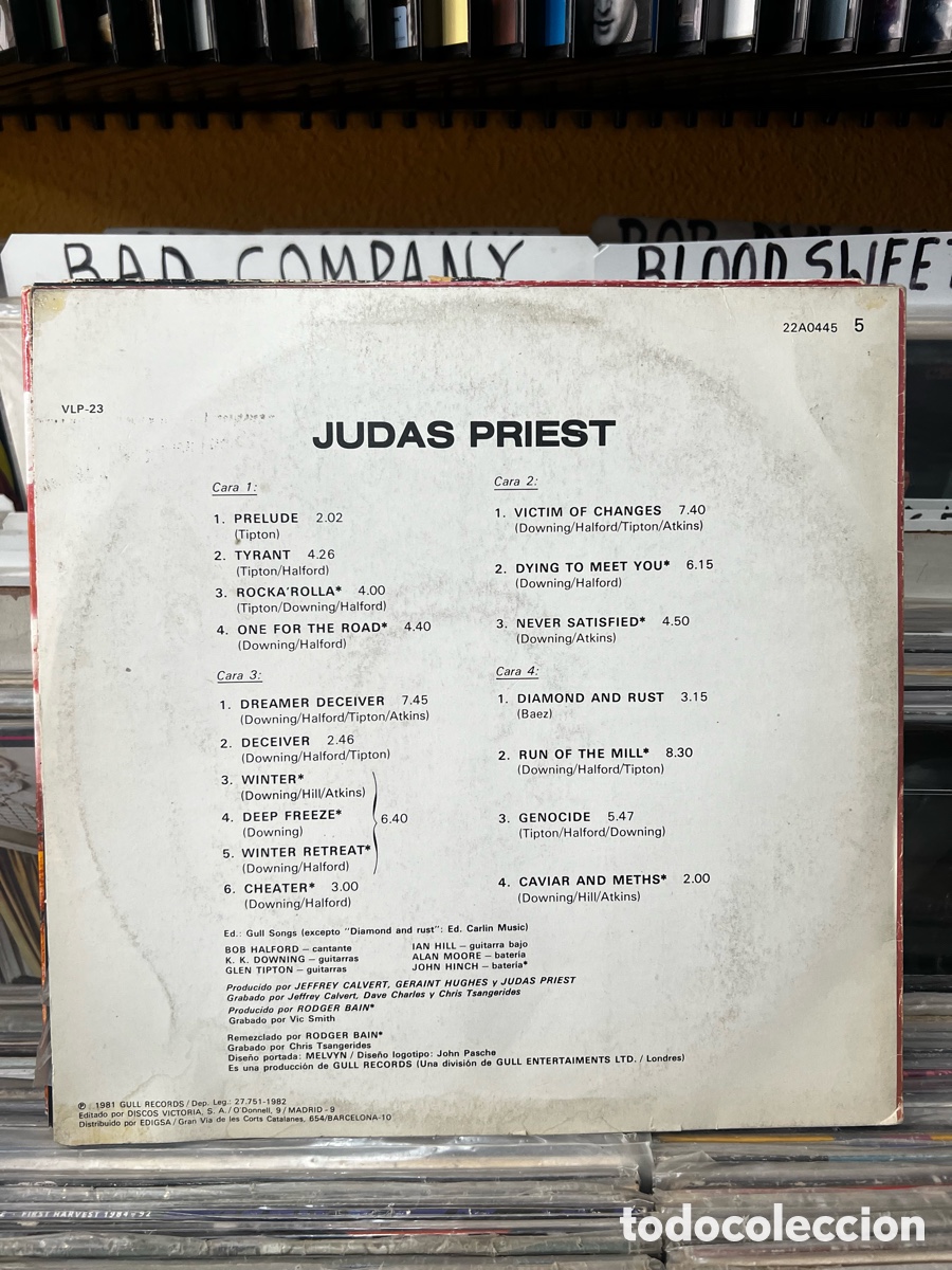 Discos de vinilo: Judas Priest Hero, hero - Foto 2
