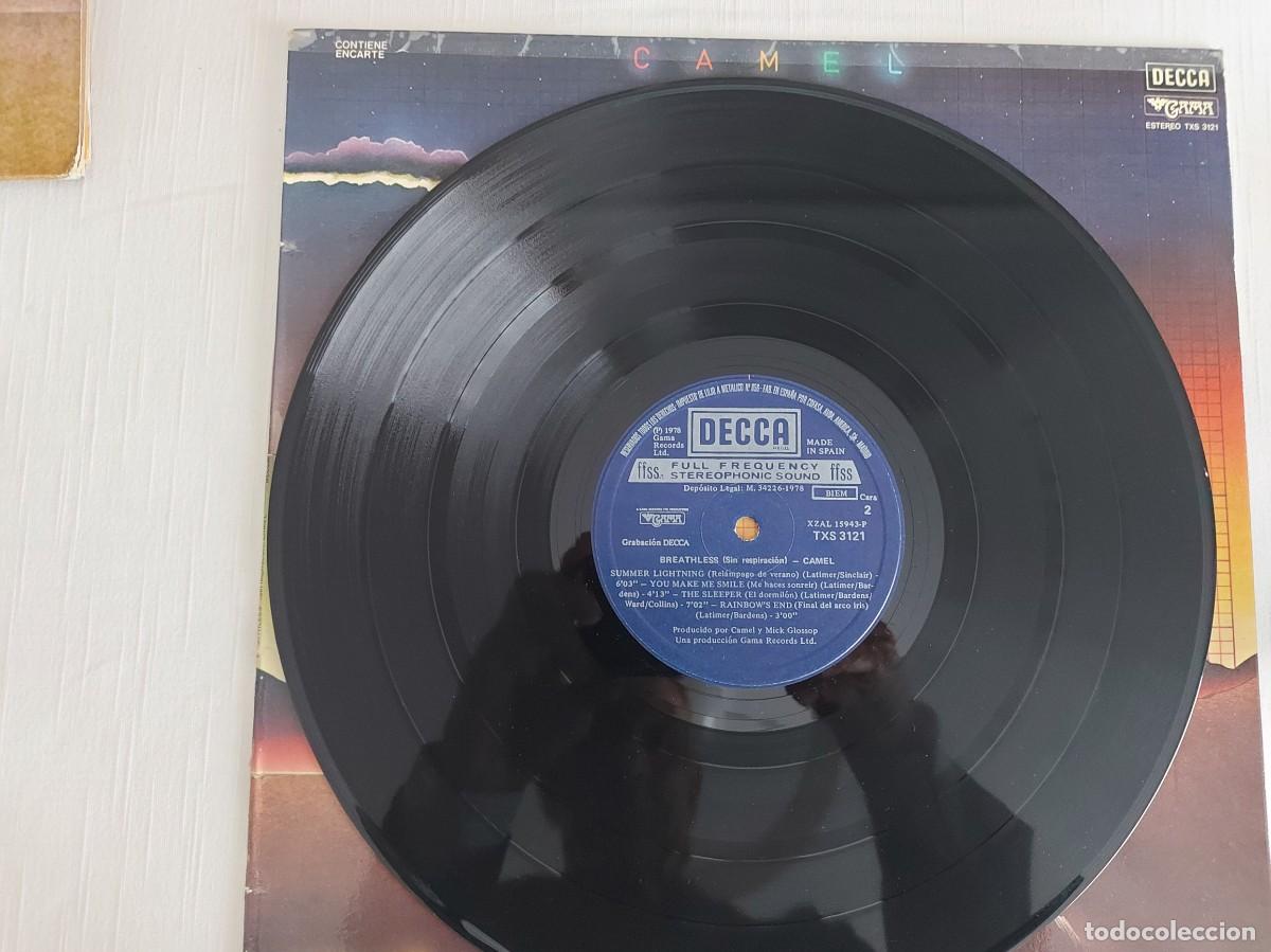 Discos de vinilo: LP Camel. Breathless - Foto 3