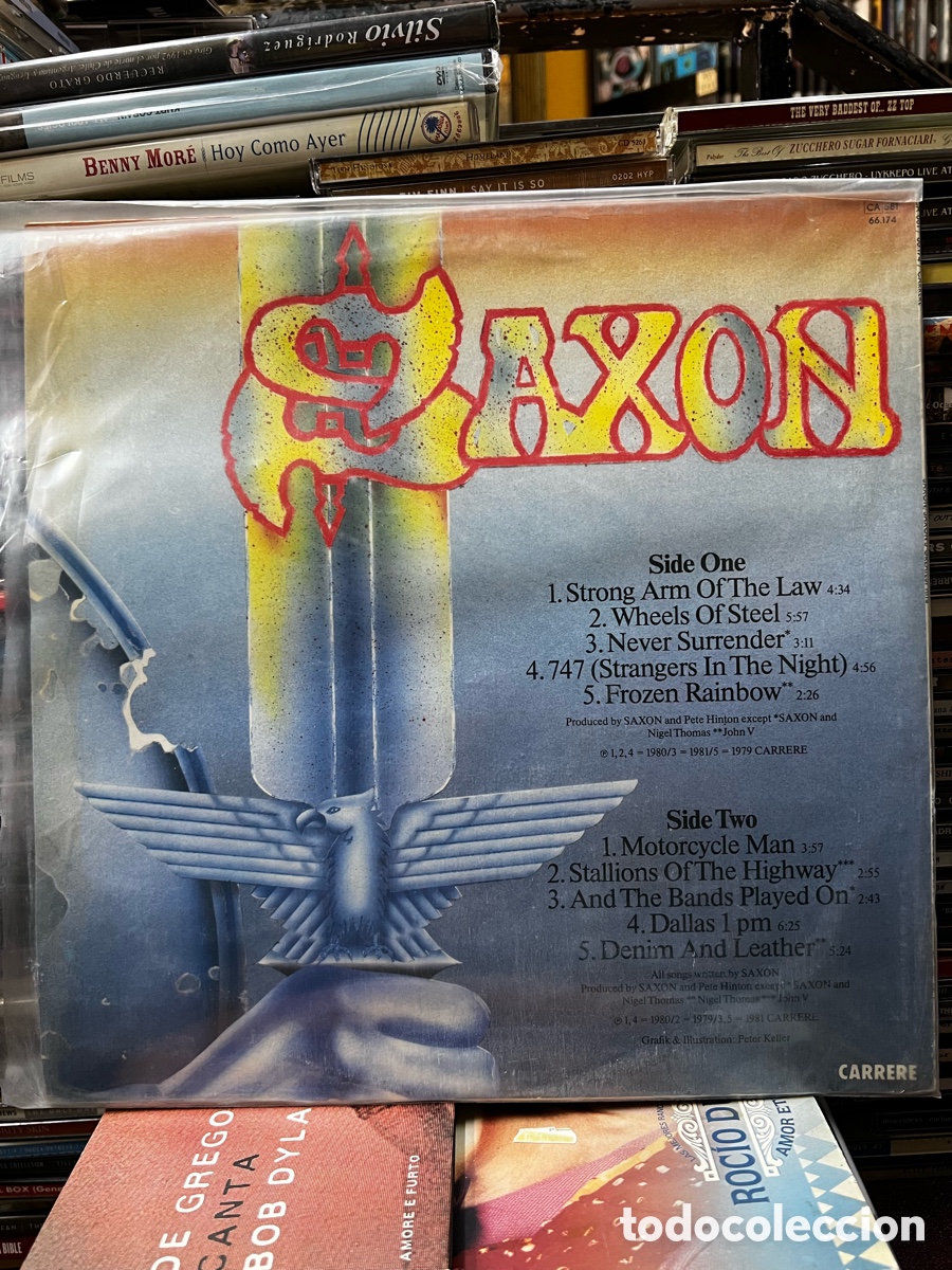 Discos de vinilo: Saxon Strong arm metal - Foto 2