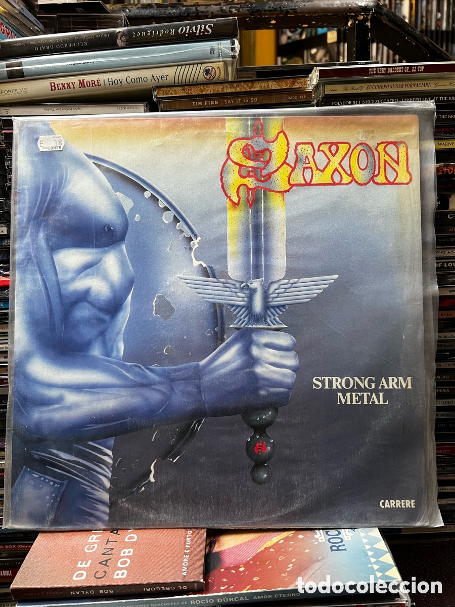 Discos de vinilo: Saxon Strong arm metal - Foto 1
