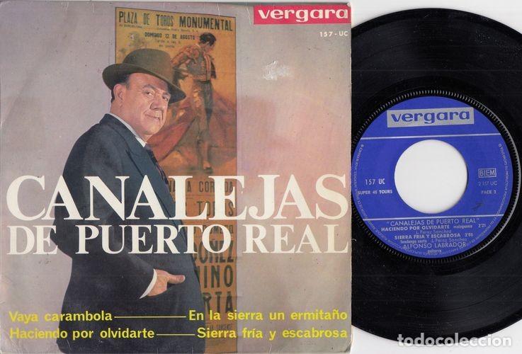 Vinyl records: CANALEJAS DE PUERTO REAL - EN LA SIERRA UN ERMITA&Ntilde;O - EP DE VINILO