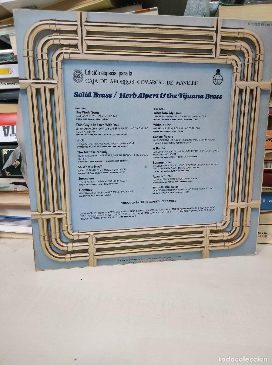 Discos de vinilo: Herb Alpert & The Tijuana Brass &ndash; Solid Brass - Foto 2