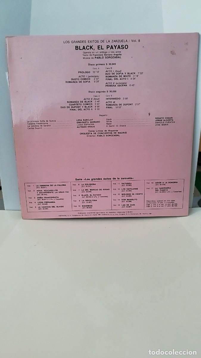 Discos de vinilo: Pablo Sorozabal &ndash;Negro, El Payaso.Vinilo Lp - Foto 4