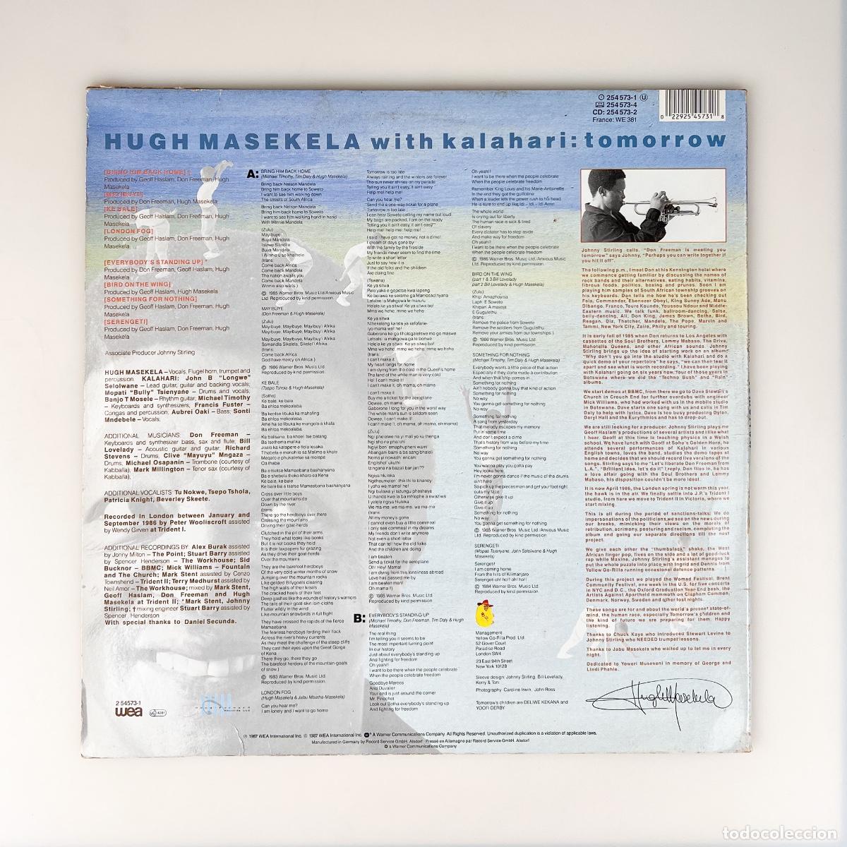 Discos de vinilo: LP. Masekela. Tomorrow (VG/VG+) - Foto 2