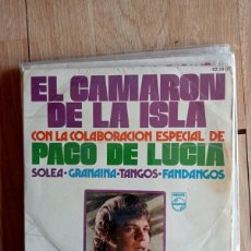 Discos de vinilo: EL CAMARON DE LA ISLA CON DE PACO DE LUCIA - SOLEÁ GRANAÍNA TANGOS, 1970 7”
