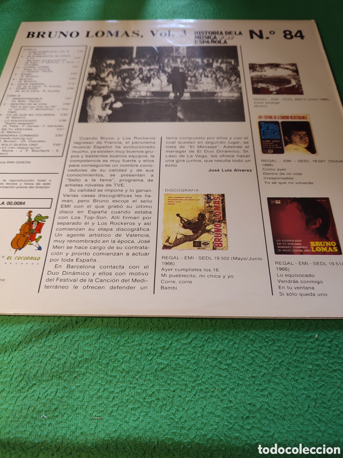 Discos de vinilo: Bruno Lomas - Vol 3 Vinilo Lp - Foto 2
