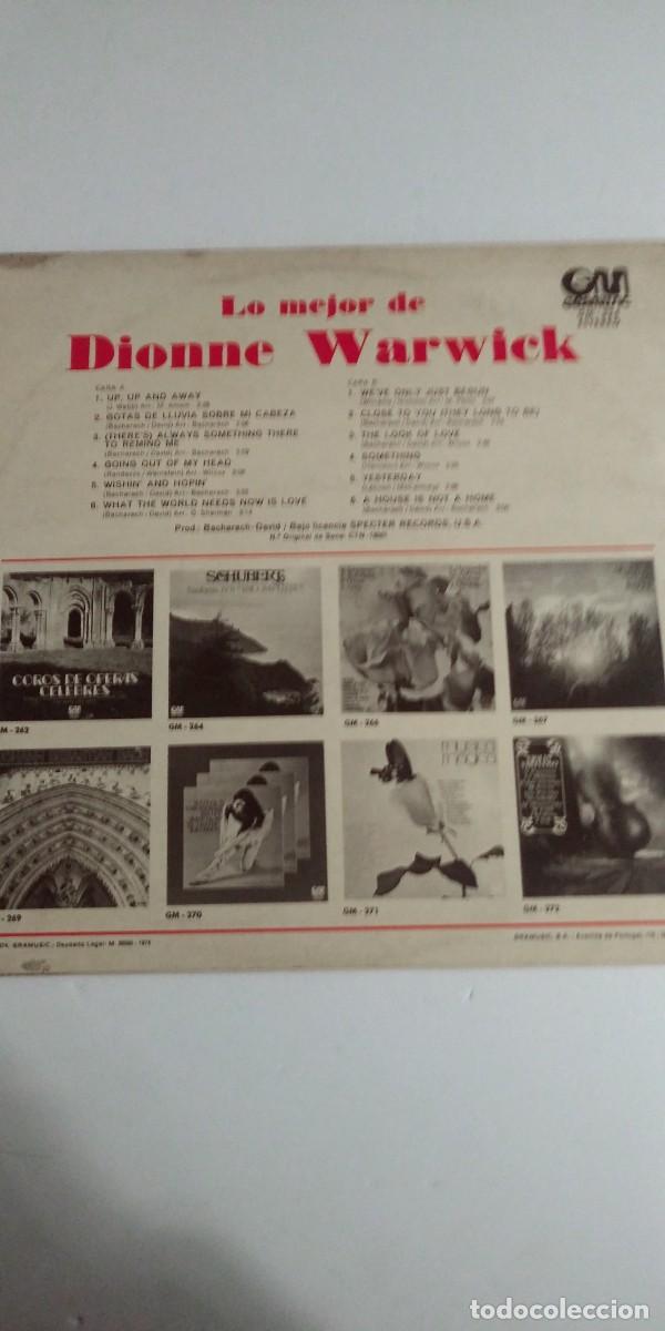 Discos de vinilo: Lo mejor de Dionne Warwick - Foto 2