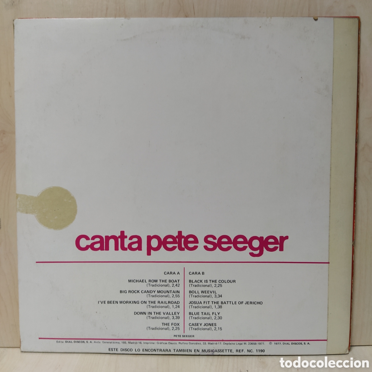 Discos de vinilo: Pete Seeger - Canta Pete Seeger (LP, Comp) - Foto 2