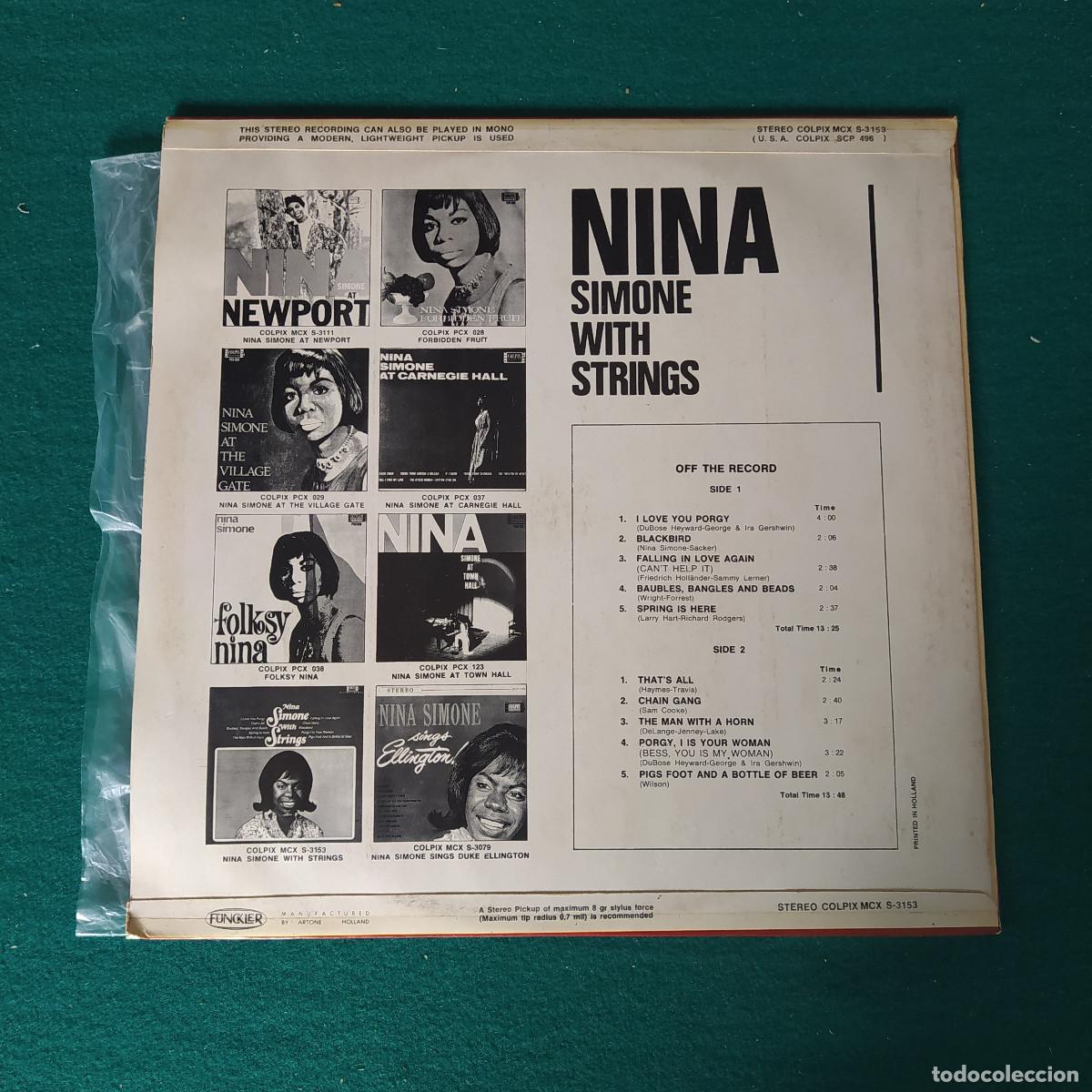 Discos de vinilo: Nina Simone &ndash; Nina Simone With Strings - Foto 2