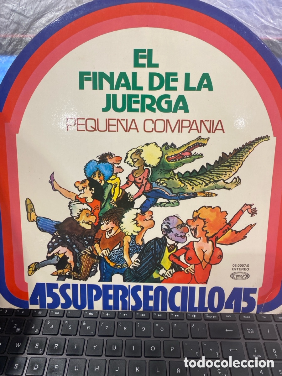 Discos de vinilo: PEQUE&Ntilde;A COMPA&Ntilde;IA - EL FINAL DE LA JUERGA MAXI SINGLE - Foto 1