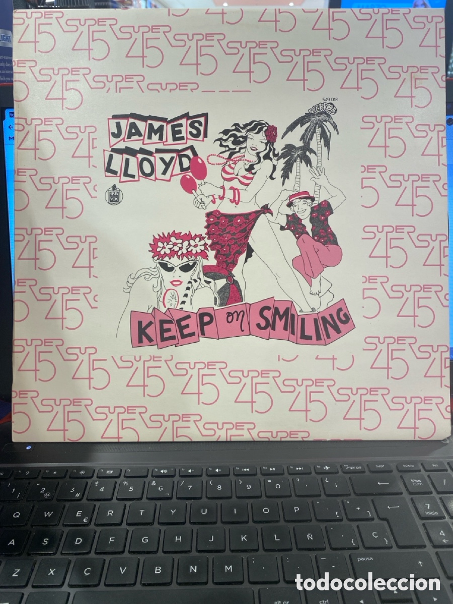 Discos de vinilo: JAMES LLOYD - KEEP ON SMILING MAXI SINGLE SPAIN 1982 - Foto 1