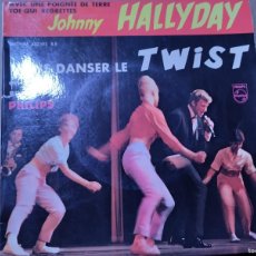 Discos de vinilo: JOHNNY HALLYDAY - VIENS DANSER LE TWIST Y 2 TEMAS 1962