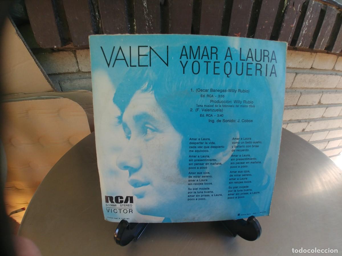 Discos de vinilo: VALEN-SINGLE AMAR A LAURA - Foto 2