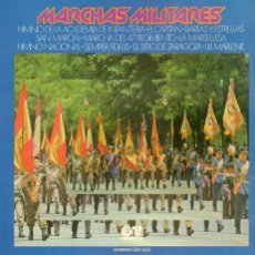 Discos de vinilo: MARCHAS MILITARES - HIMNO DE INFANTERIA, EL CAPITAN, BARRAS Y ESTRELLAS.../ LP GM 1976 RF-19328