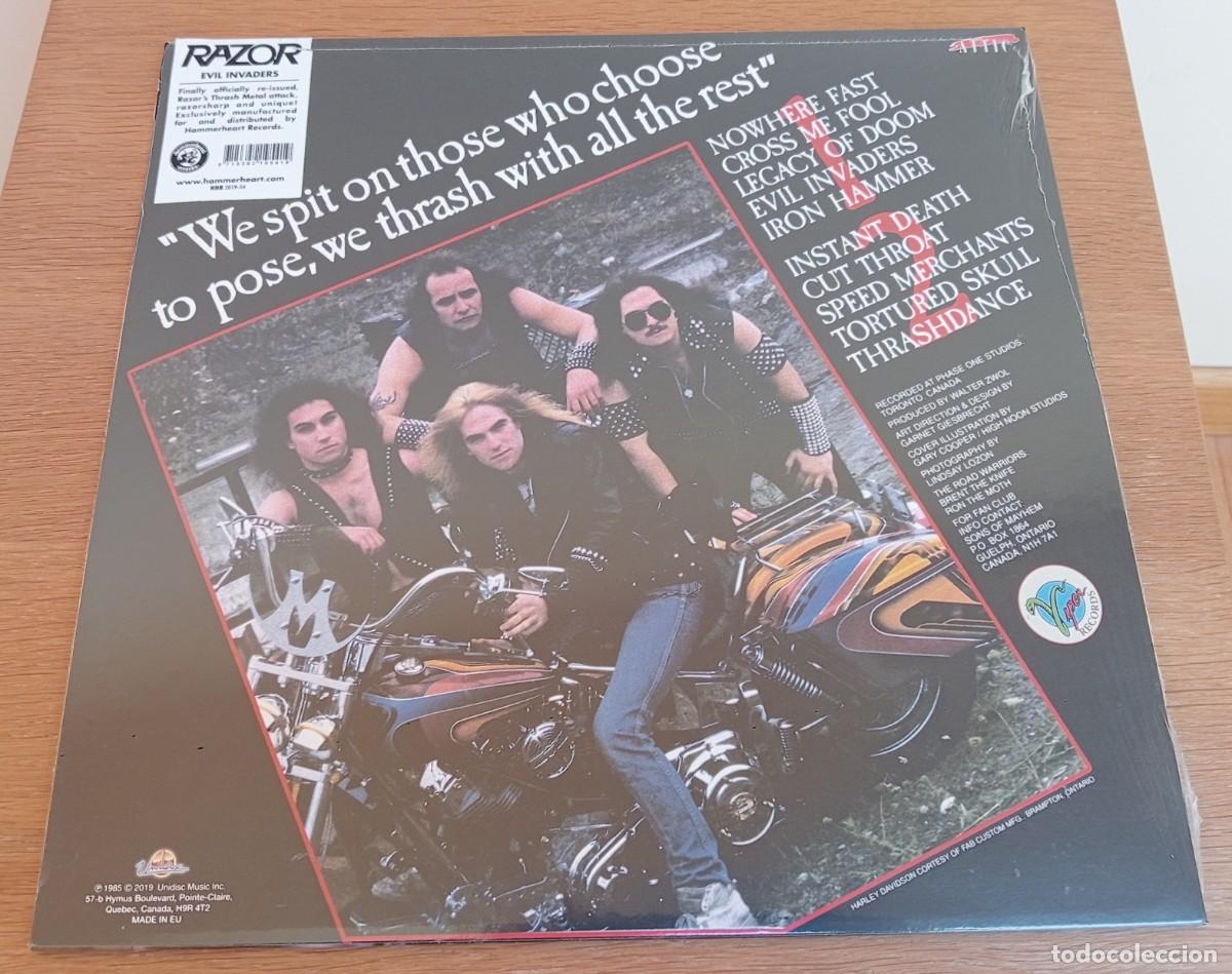 Discos de vinilo: (SIN ABRIR) Razor &ndash; Evil Invaders Vinilo 2019/variascompras10%20% descuento - Foto 2