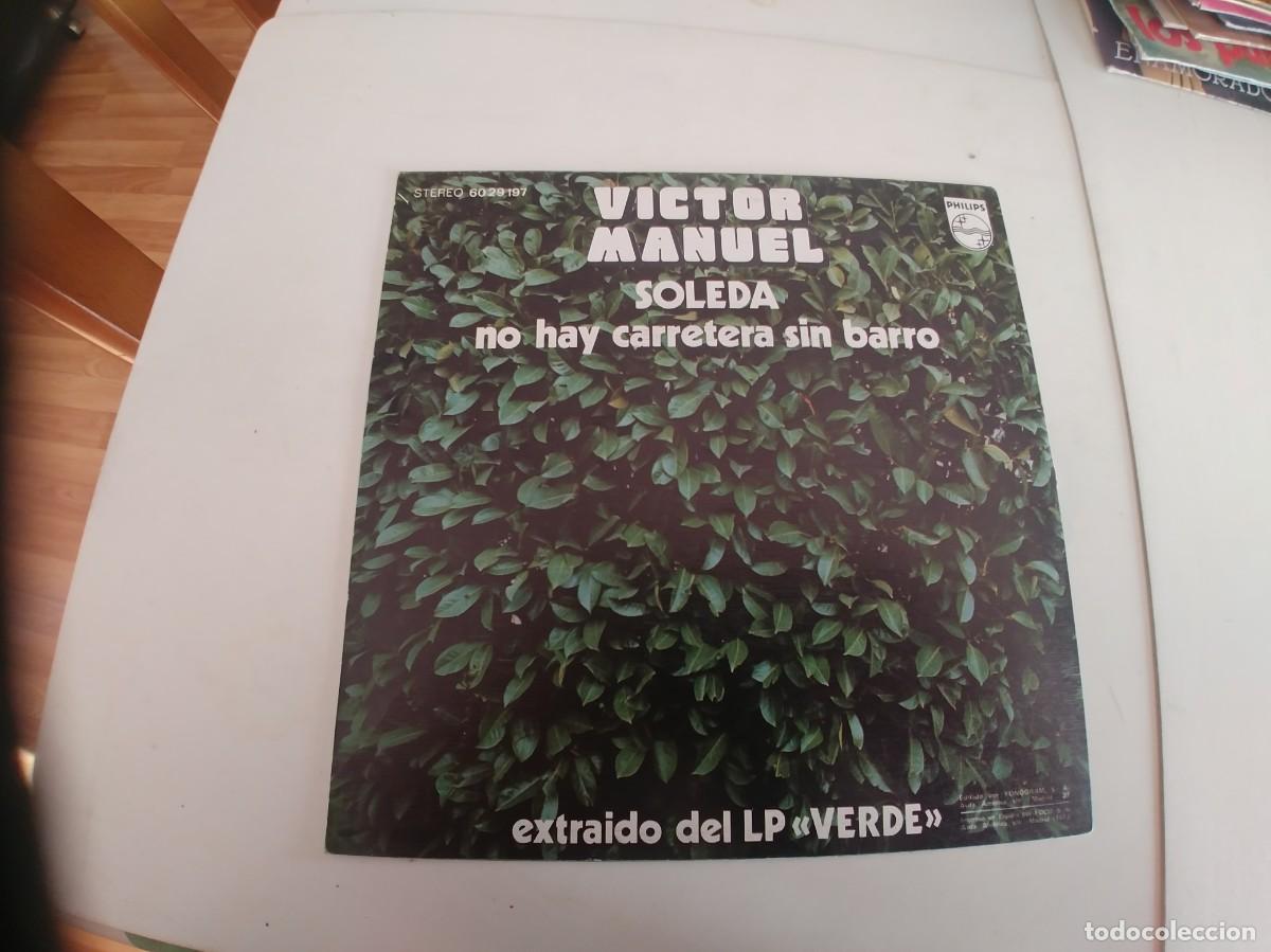 Discos de vinilo: VICTOR MANUEL-SINGLE SOLEDA-NUEVO - Foto 2