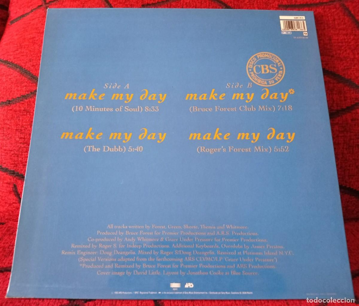 Discos de vinilo: GRACE UNDER PRESSURE ** Make My Day ** MAXI SINGLE VINILO 1992 - Foto 2