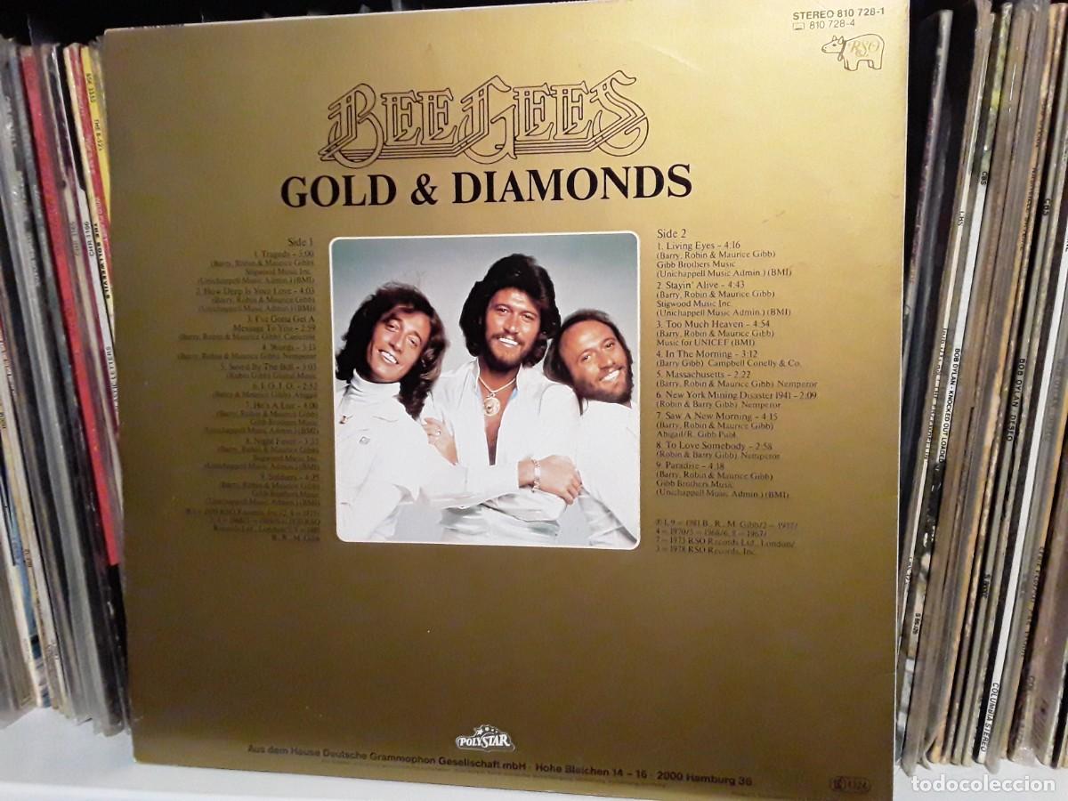 Discos de vinilo: Bee Gees &lrm;&ndash; Gold & Diamonds - lp - Foto 2