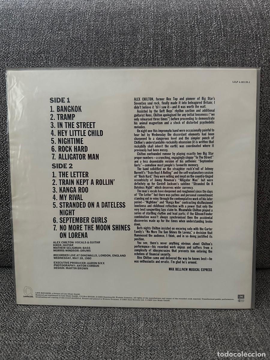 Discos de vinilo: Alex Chilton &rdquo;Live in London&rdquo; - Foto 2