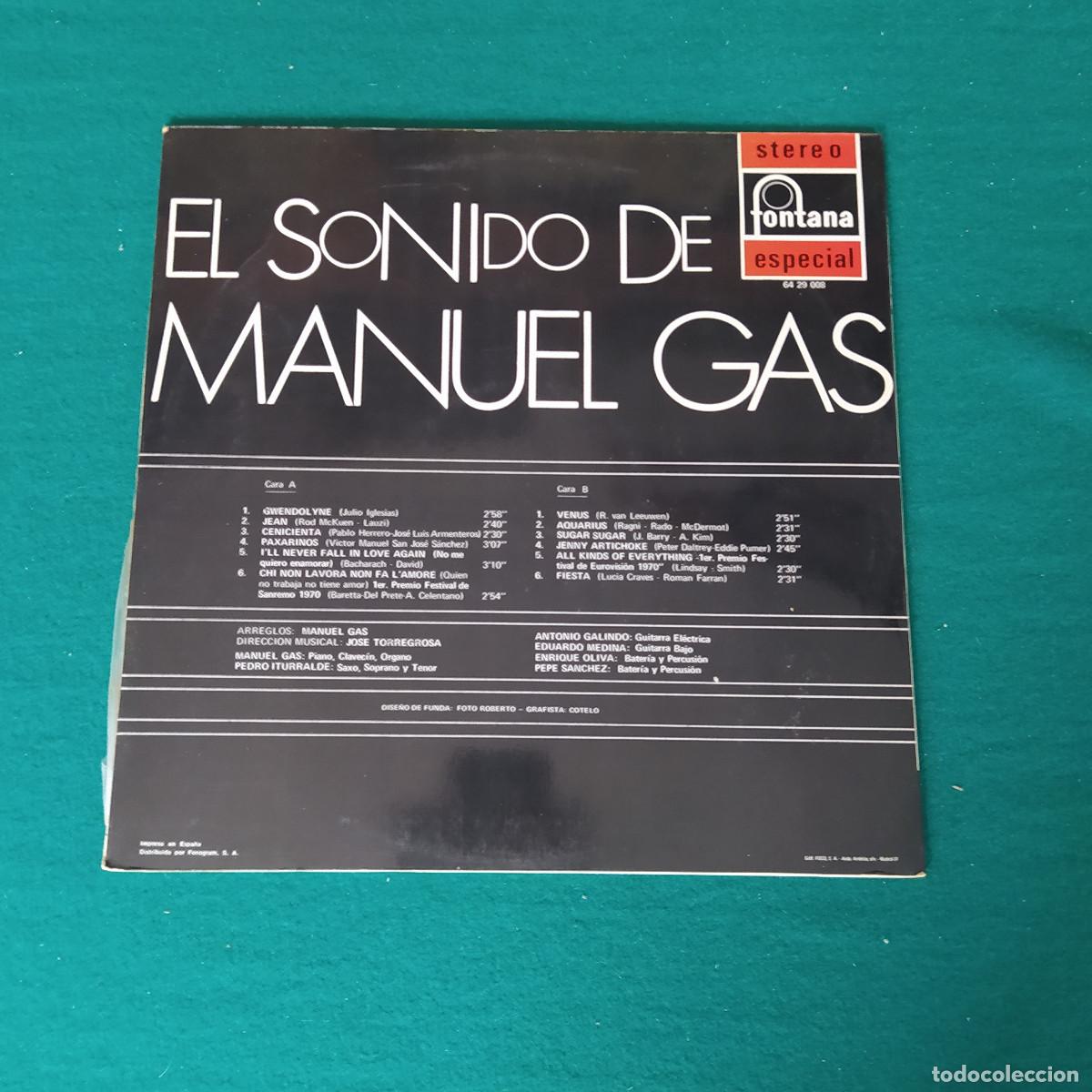 Discos de vinilo: Manuel Gas &ndash; El Sonido De Manuel Gas - Foto 2
