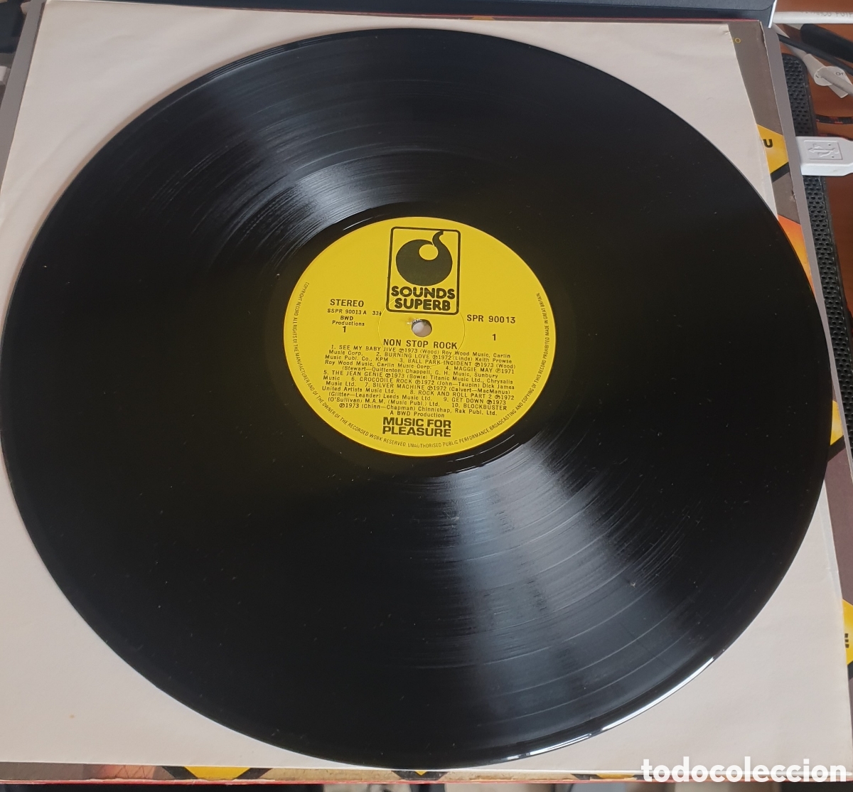 Discos de vinilo: Non stop rock. 20 rock hits for dancing. VV.AA - Foto 2