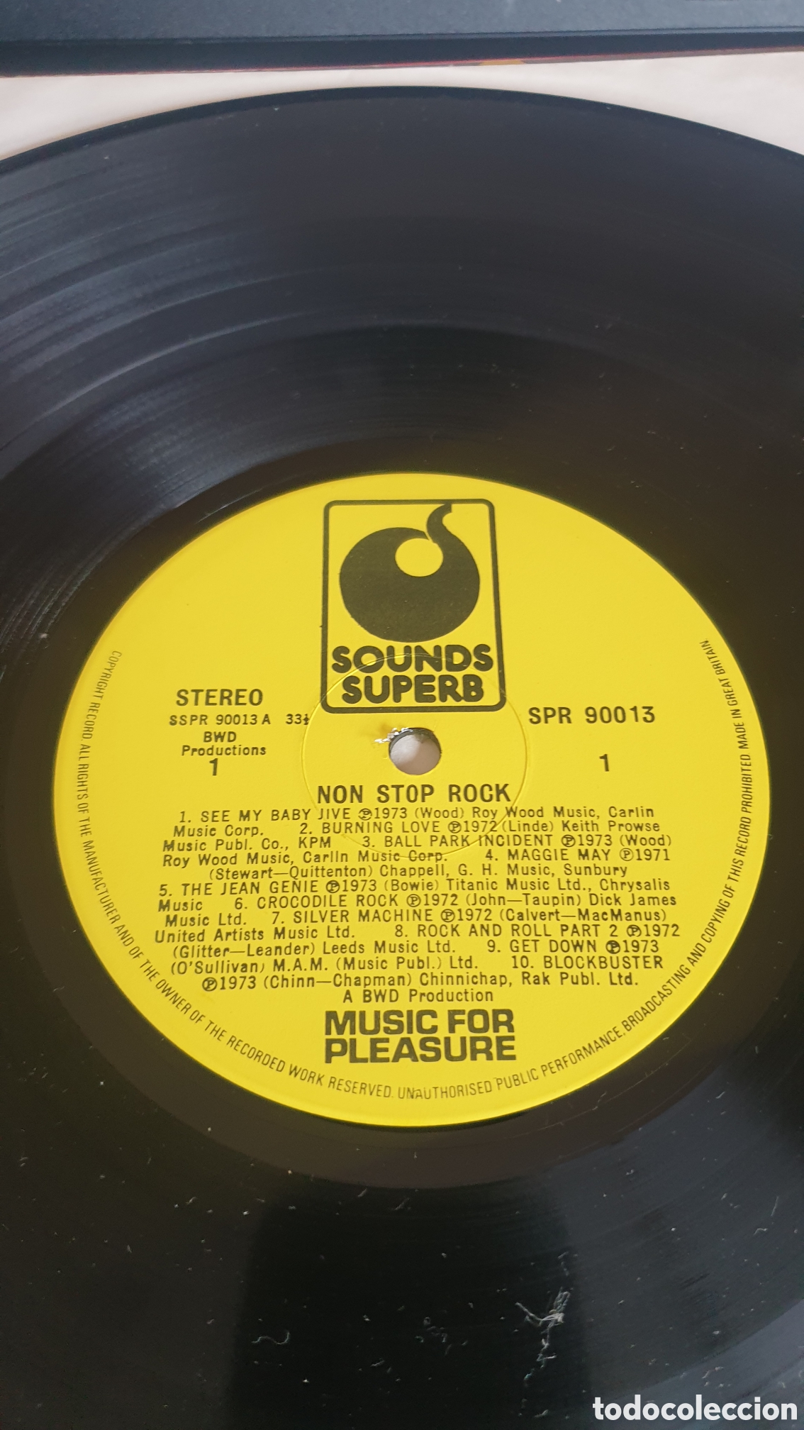 Discos de vinilo: Non stop rock. 20 rock hits for dancing. VV.AA - Foto 3