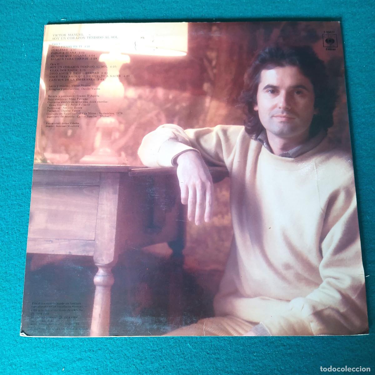 Discos de vinilo: V&iacute;ctor Manuel &ndash; Soy Un Corazon Tendido Al Sol - Foto 2
