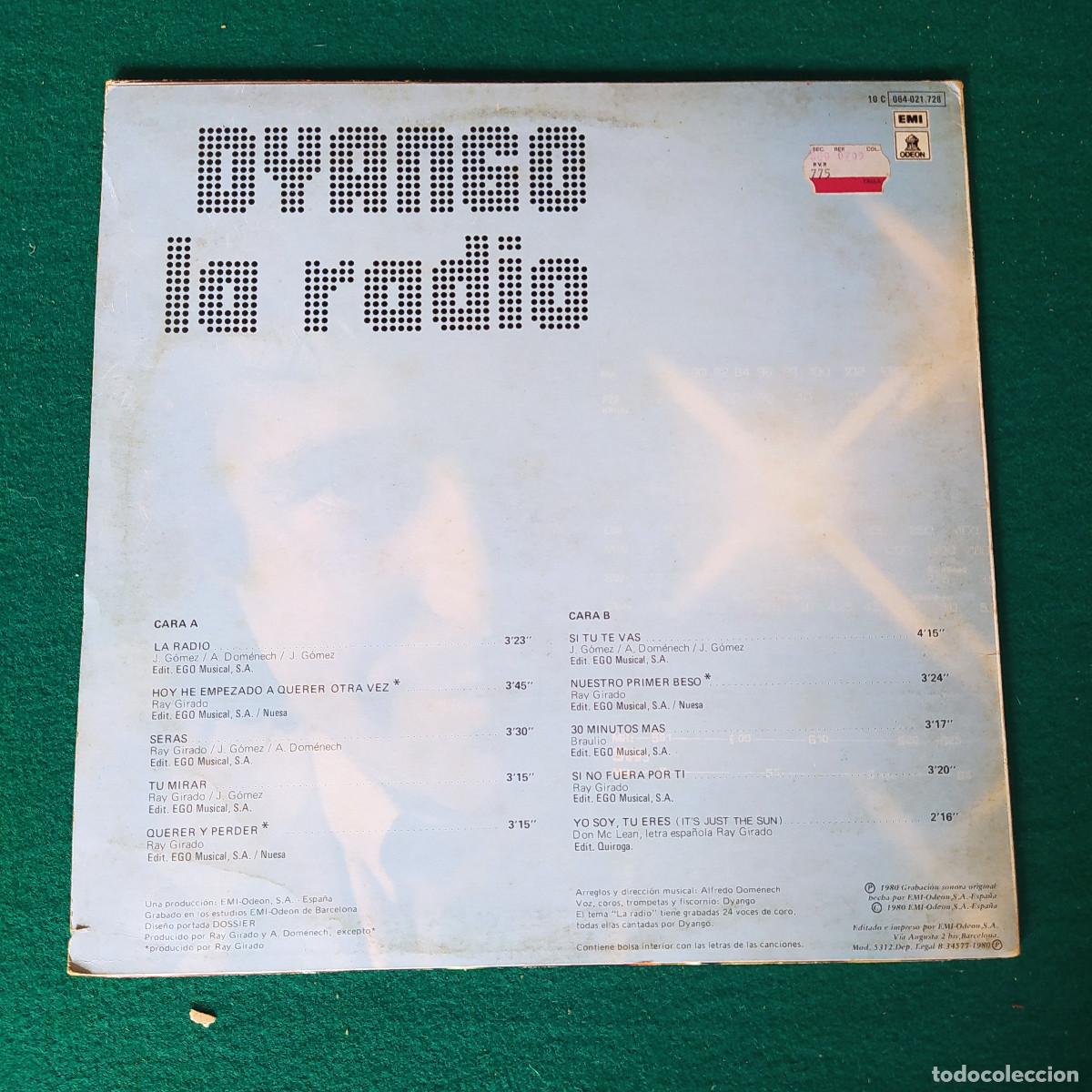 Discos de vinilo: Dyango &ndash; La Radio .... - Foto 2