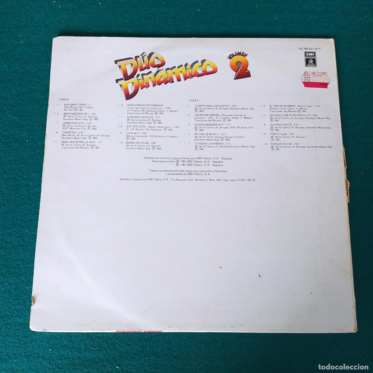 Discos de vinilo: D&uacute;o Din&aacute;mico &ndash; Volumen 2 - Foto 2